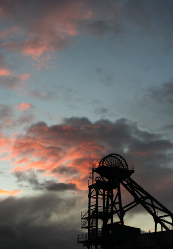 Woodhorn Colliery at sunset